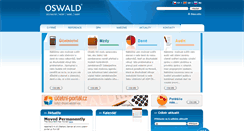Desktop Screenshot of oswald.cz